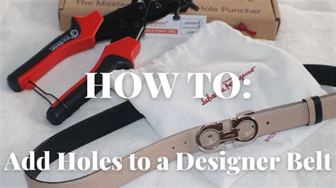 add holes to designer belt